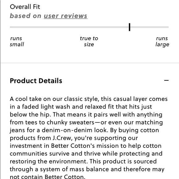 New JCrew long Jeans Jacket S - Picture 4 of 8